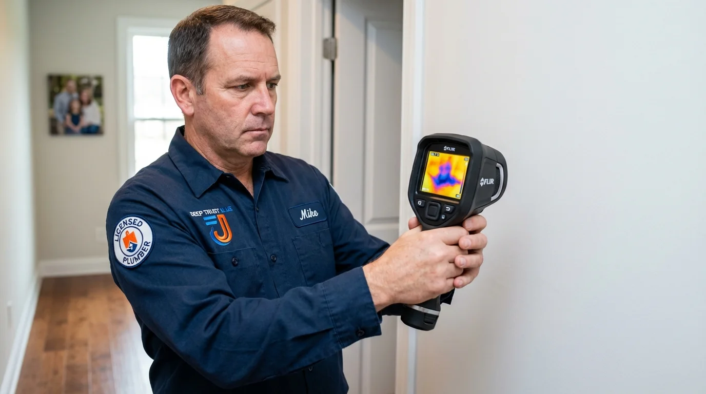 Thermal imaging leak detection by Johns Plumbing LLC in Oakdale